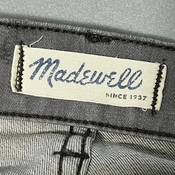 Madewell Skinny Mid Rise  Jeans Grey Faded Wash - Picture 17 of 17